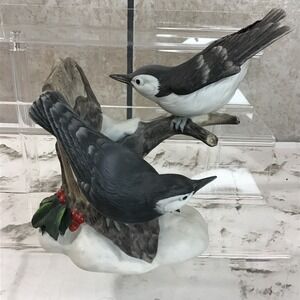 Vintage‎ 1984 Gallery Originals White-breasted Nuthatches Porcelain Figurine